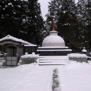 高野山の雪景色