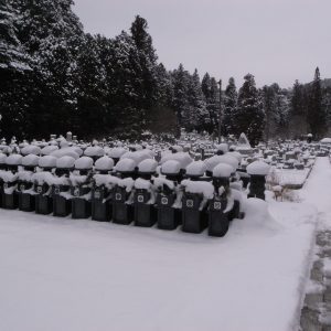 高野山の雪景色