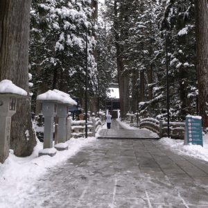 高野山の雪景色