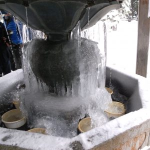 高野山の雪景色